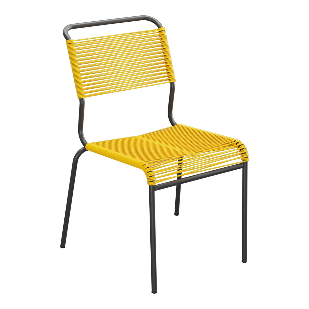 Schaffner Säntis Chaise Spaghetti – Jaune 11 / Anthracite 77