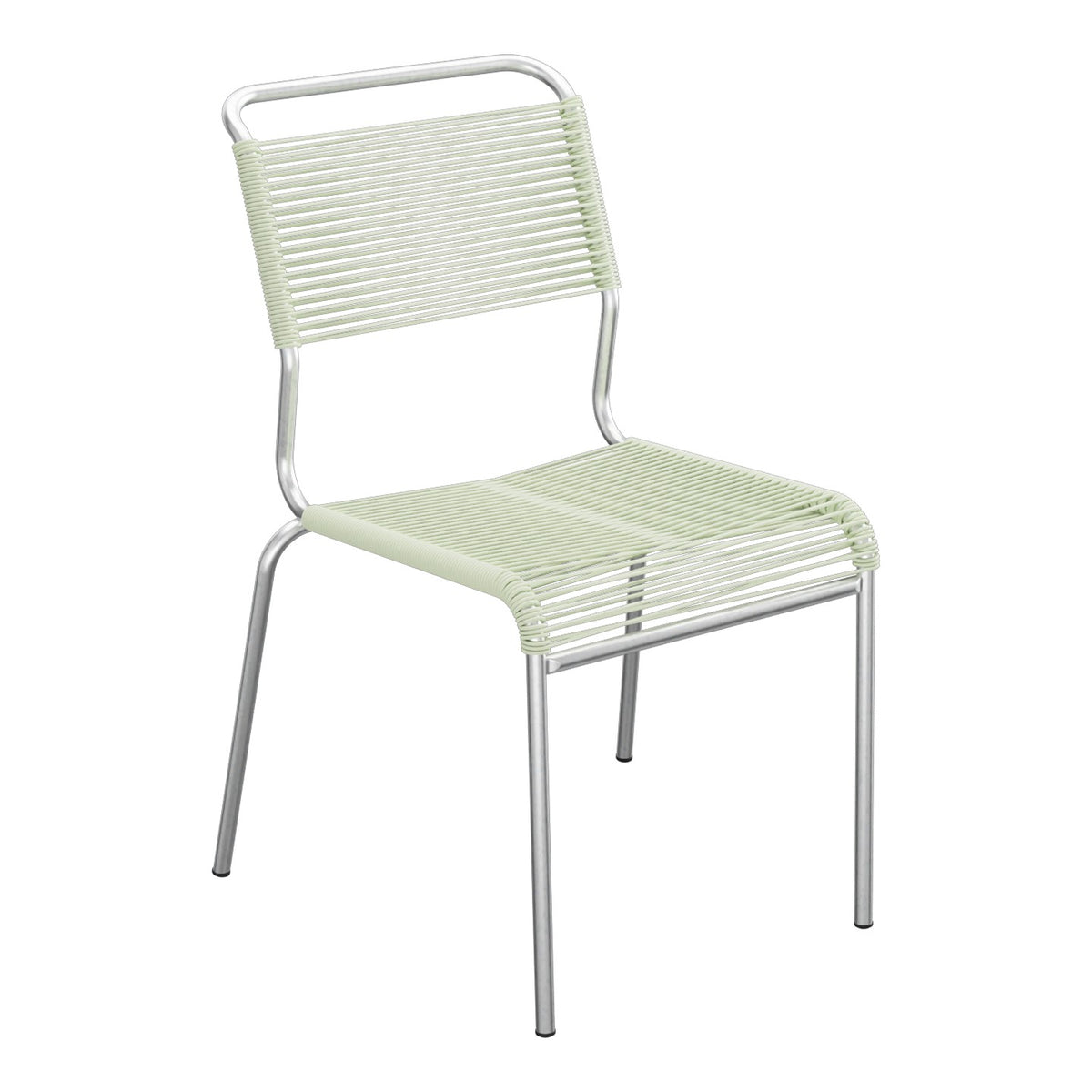 Schaffner Säntis Chaise Spaghetti – Vert Pastel 64 / Galvanisé à chaud 02
