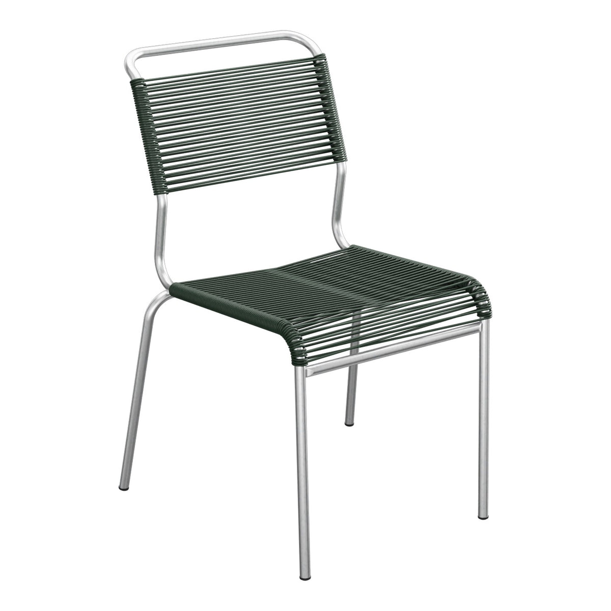 Schaffner Säntis Chaise Spaghetti – Vert Sapin 66 / Galvanisé à chaud 02