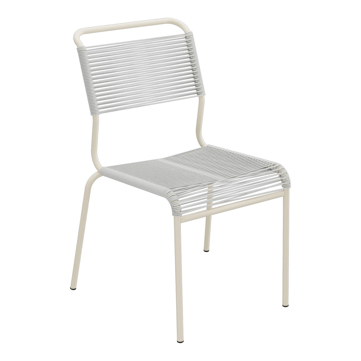 Schaffner Säntis Chaise Spaghetti – Gris Argent 78 / Sable Pastel 15