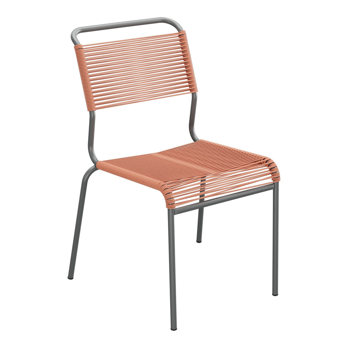 Schaffner Säntis Chaise Spaghetti – Terracotta 84 / Graphite 73