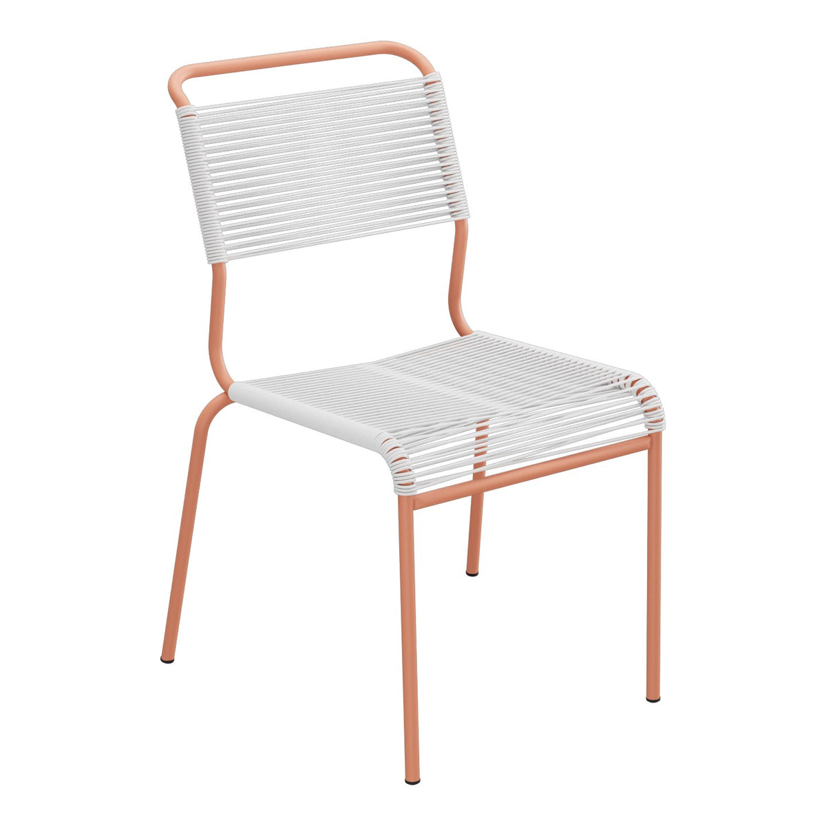 Schaffner Säntis Chaise Spaghetti – Blanc 90 / Terracotta 84