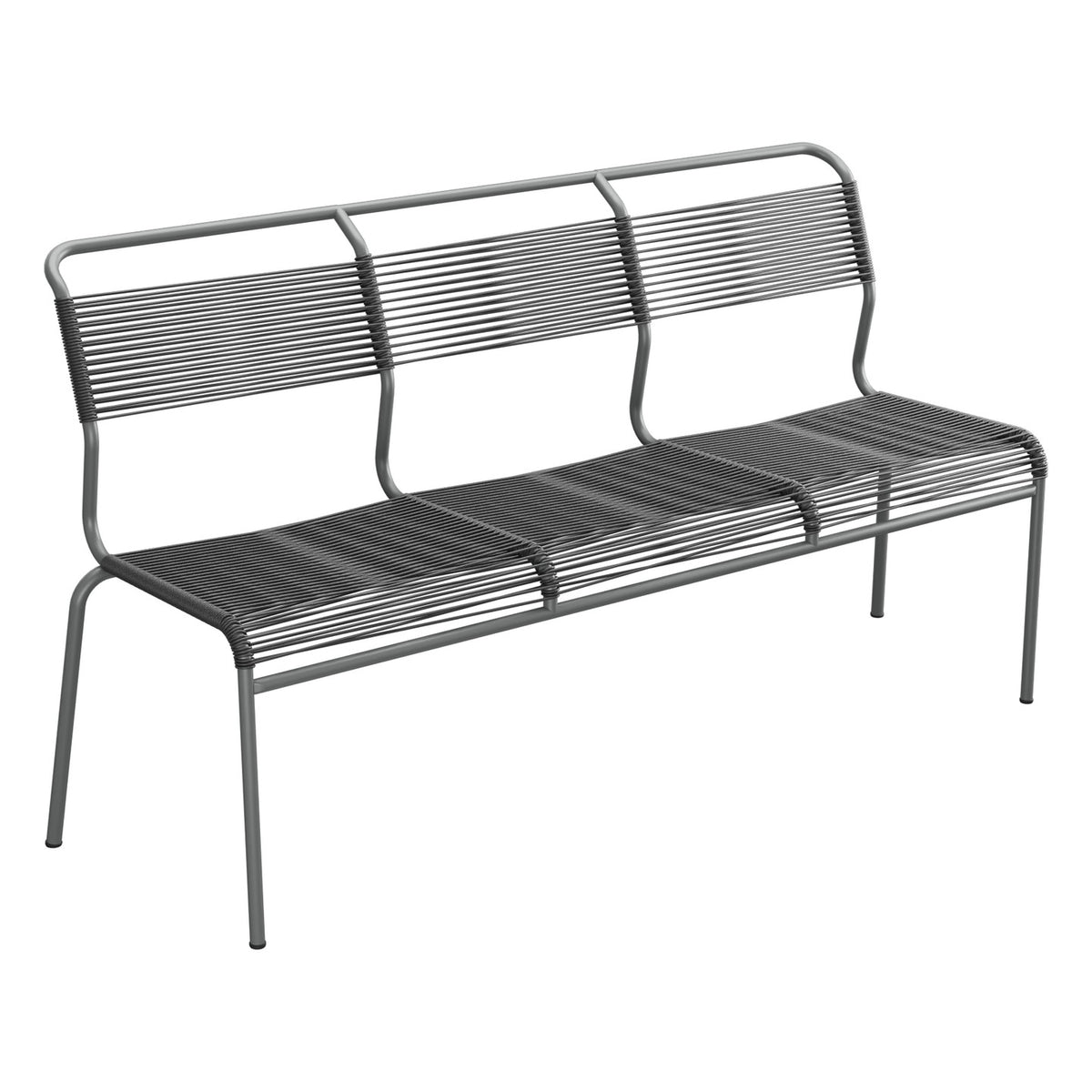 Schaffner Säntis Banc Spaghetti 3 places sans accoudoirs – Anthracite 77 / Graphite 73