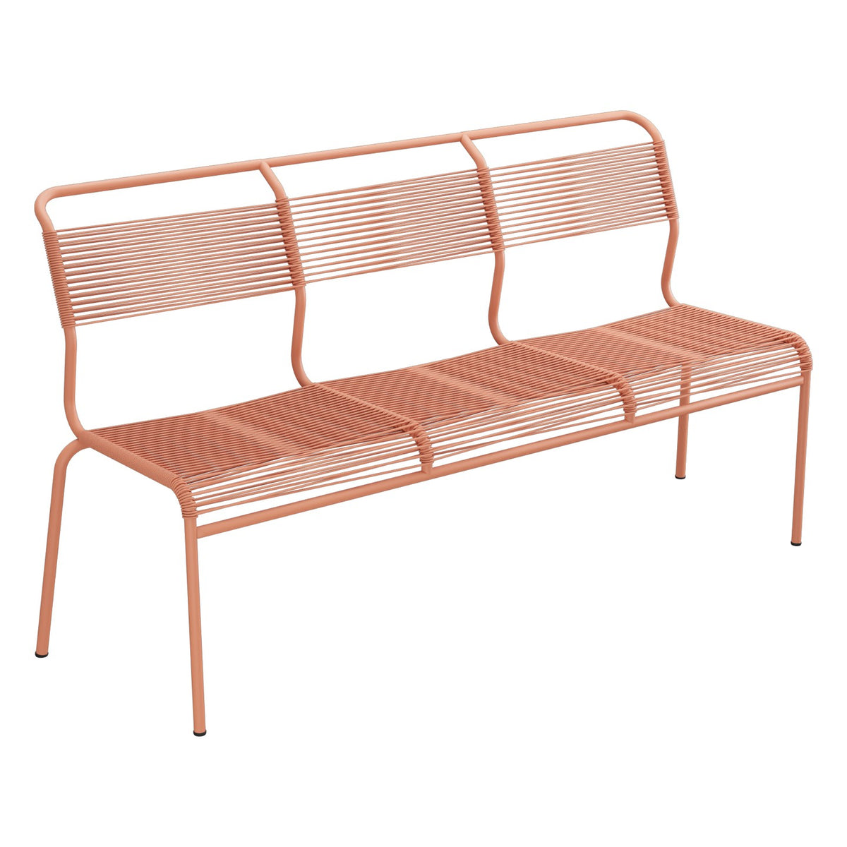 Schaffner Säntis Banc Spaghetti 3 places sans accoudoirs – Terracotta 84 / Terracotta 84