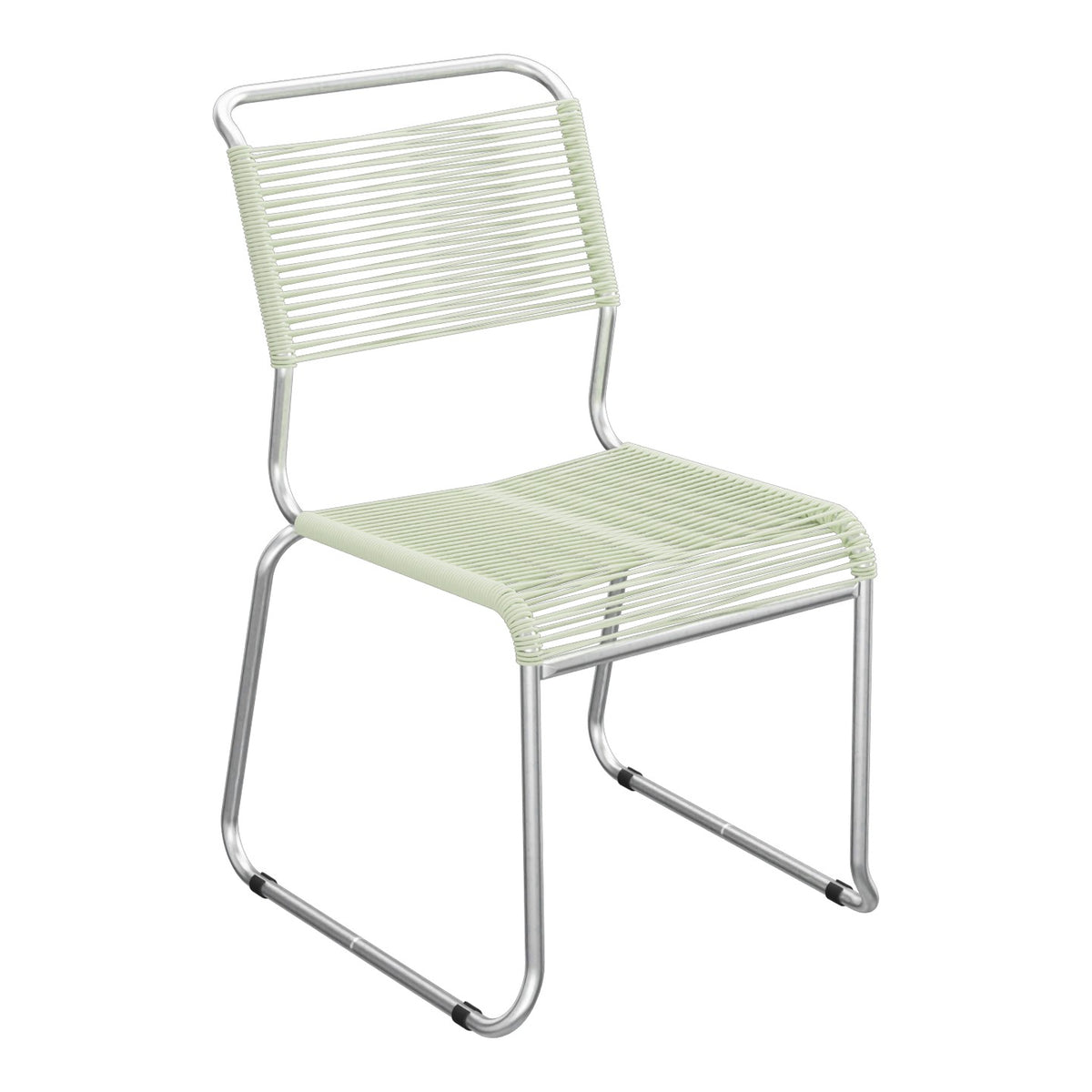 Schaffner Säntis Chaise luge Spaghetti – Vert pastel 64 / Galvanisé à chaud 02