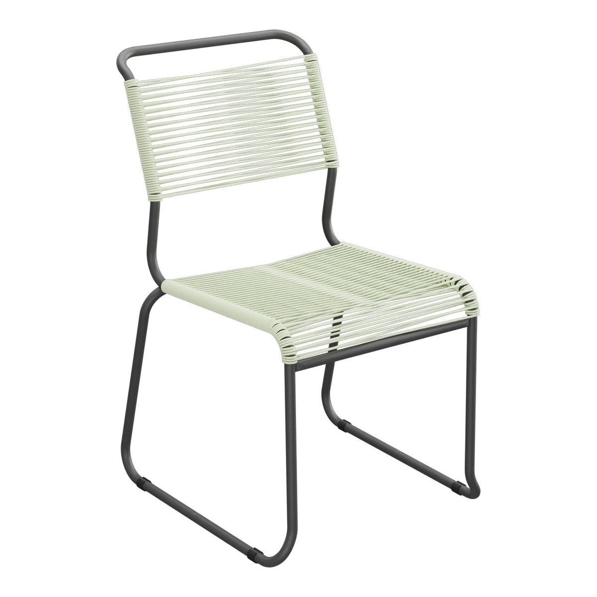 Schaffner Säntis Chaise luge Spaghetti – Vert pastel 64 / Noir 91