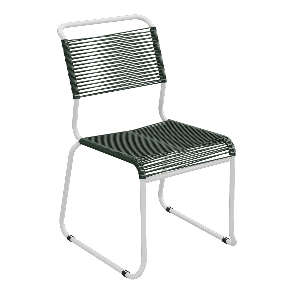 Schaffner Säntis Chaise luge Spaghetti – Vert Sapin 66 / Gris Argent 78
