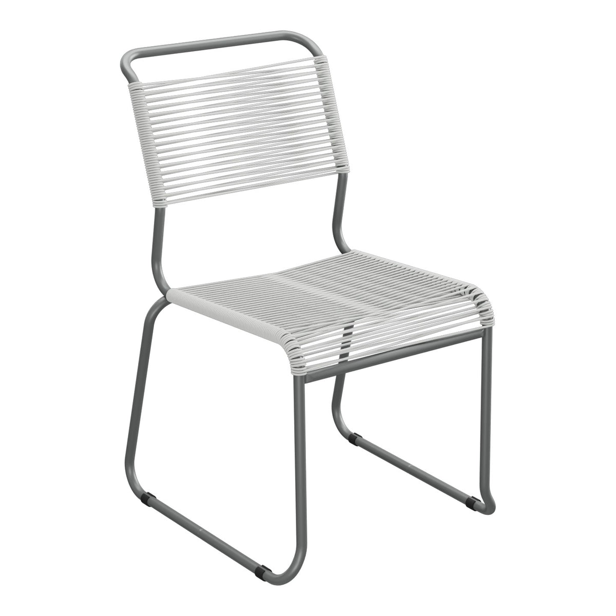 Schaffner Säntis Chaise luge Spaghetti – Gris Argent 78 / Graphite 73