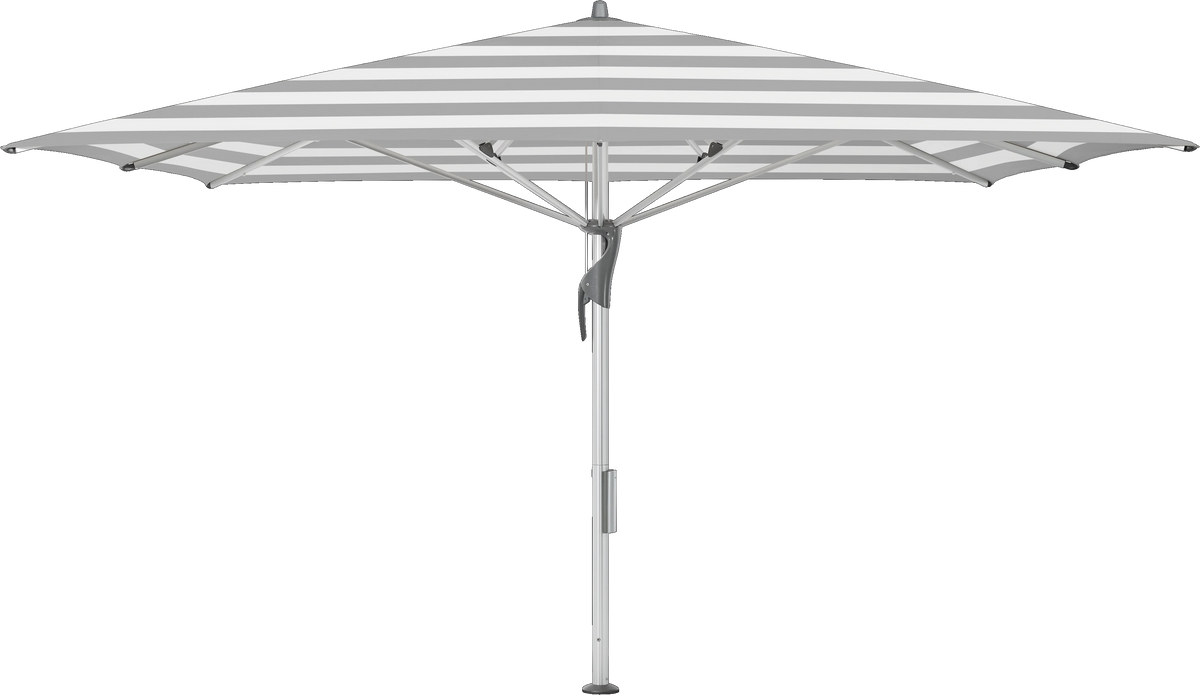 Glatz Parasol FORTELLO LED easy carre Cat.5 555 Grey Stripe