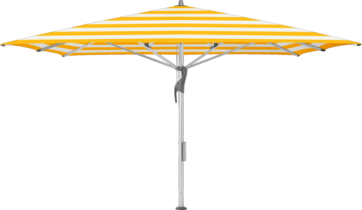 Glatz Parasol FORTELLO LED easy carre Cat.5 624 Yellow Stripe