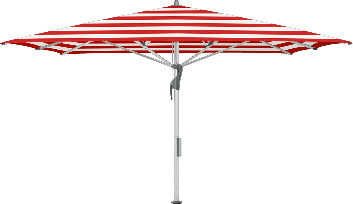 Glatz Parasol FORTELLO LED easy carre Cat.5 800 Red Stripe