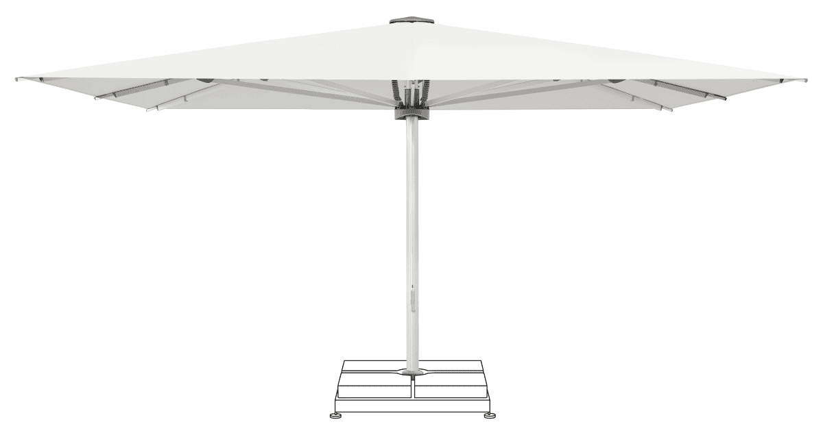 Glatz Parasol PALAZZO Noblesse carre Cat.5 510 White