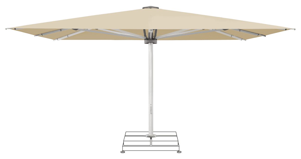 Glatz Parasol PALAZZO Noblesse carre Cat.5 526 Bamboo