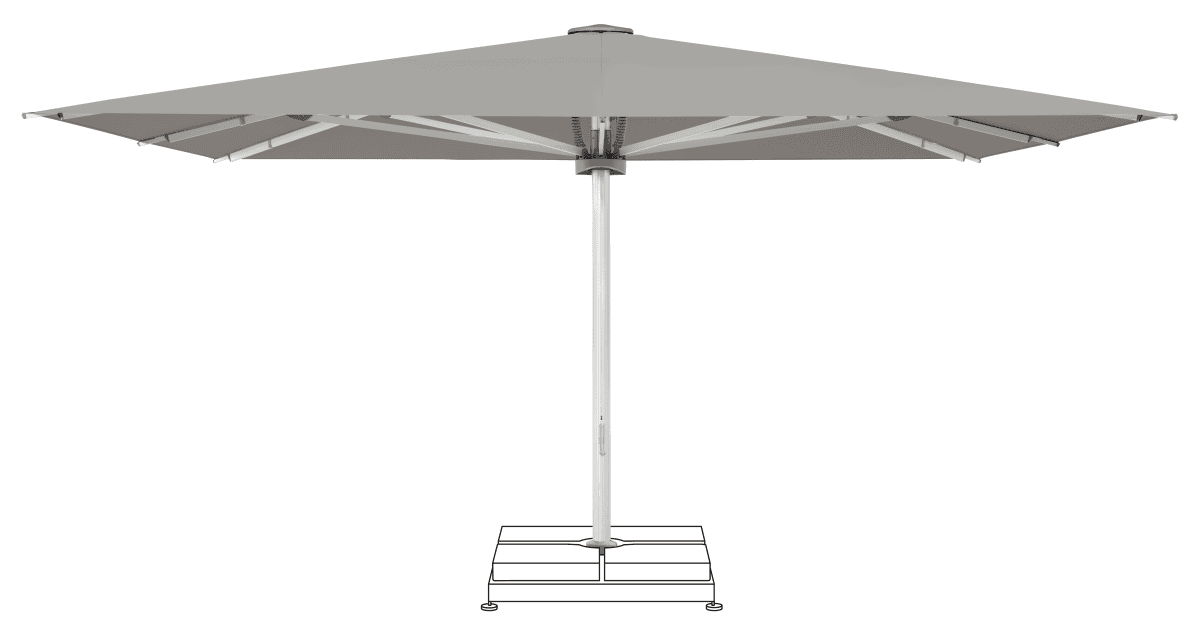 Glatz Parasol PALAZZO Noblesse carre Cat.5 558 Steel