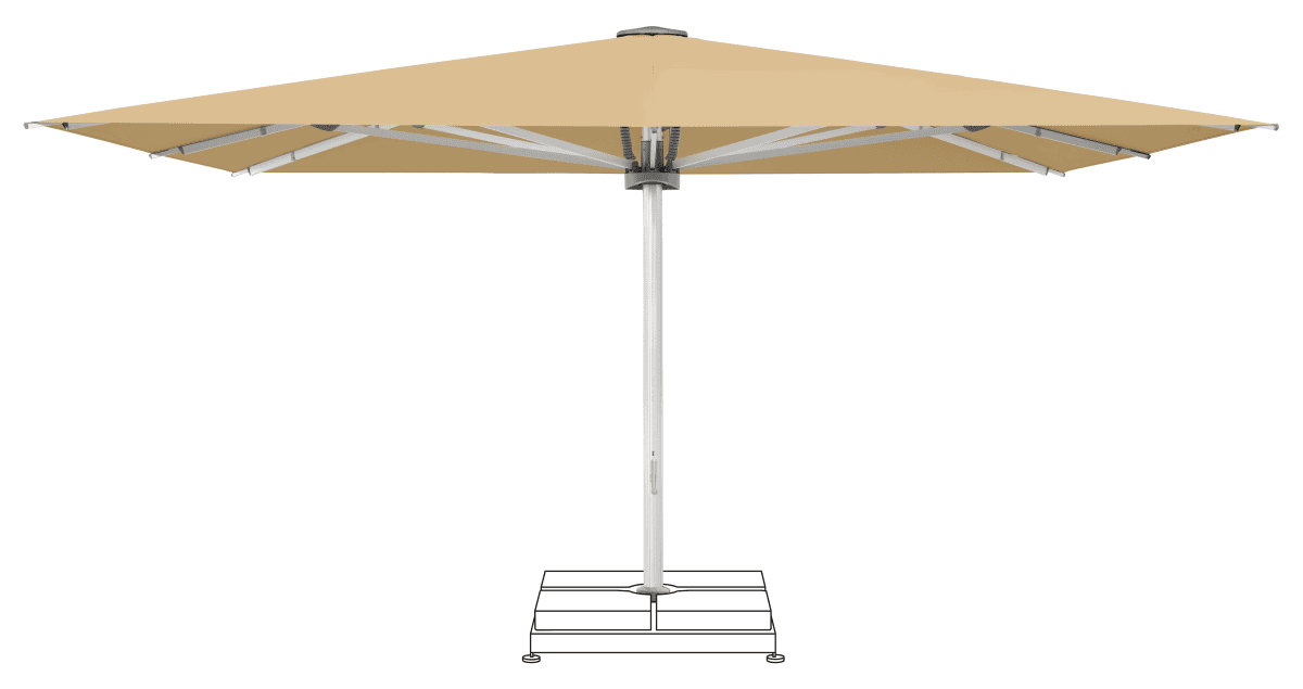 Glatz Parasol PALAZZO Noblesse carre Cat.5 604 Cereal