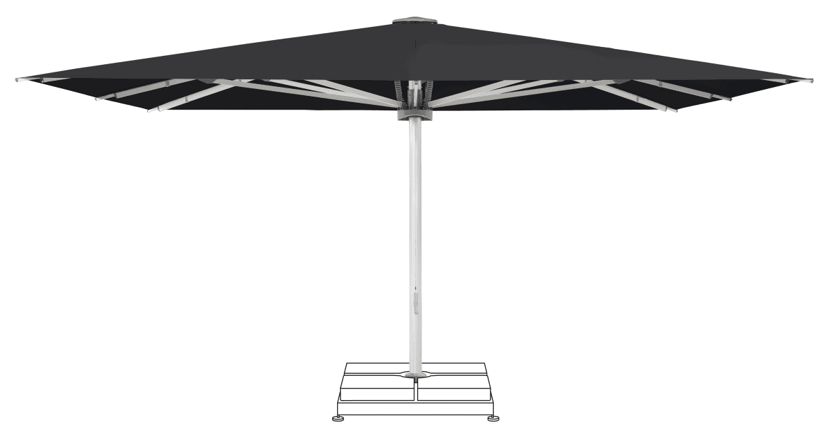 Glatz Parasol PALAZZO Noblesse carre Cat.5 615 Black