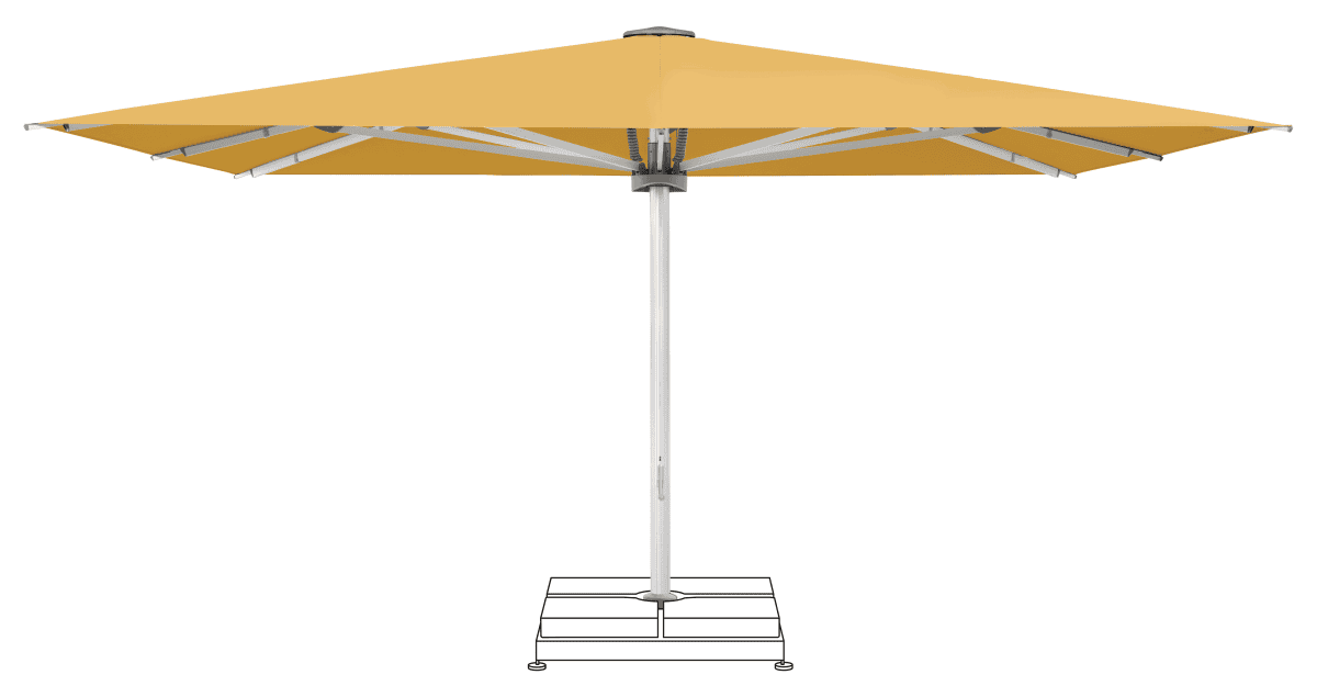 Glatz Parasol PALAZZO Noblesse carre Cat.5 617 Safran