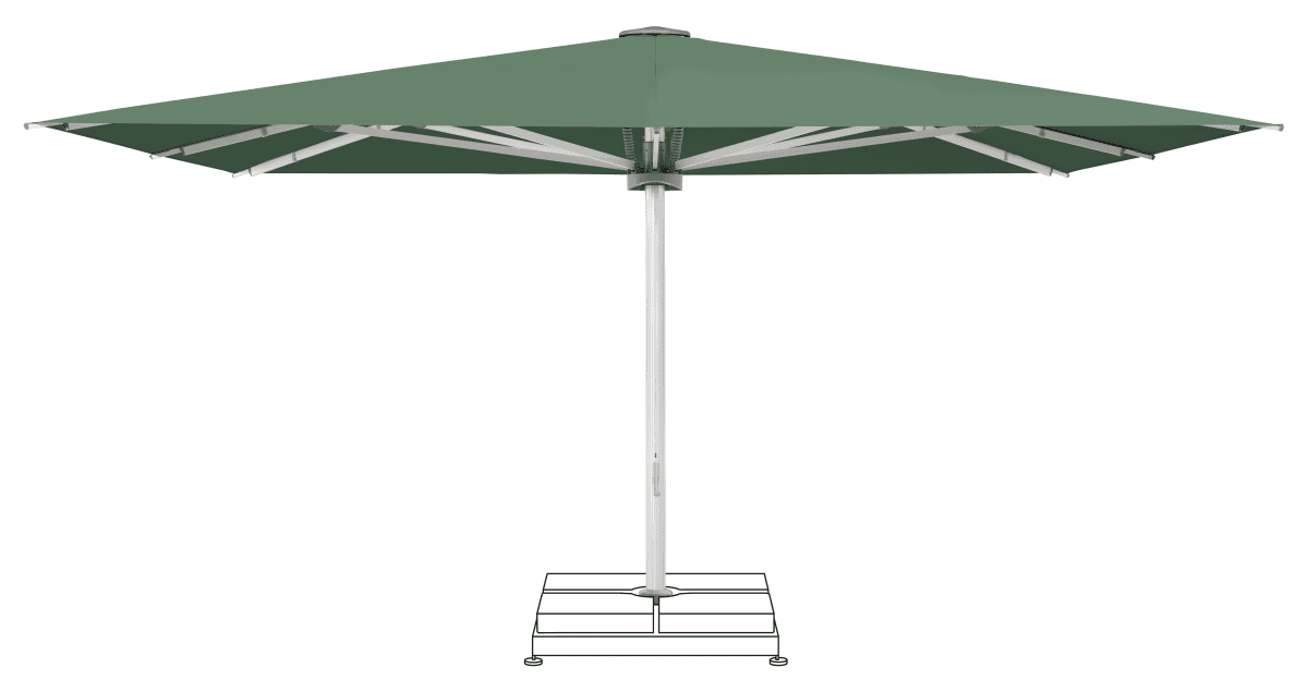 Glatz Parasol PALAZZO Noblesse carre Cat.5 677 Nile