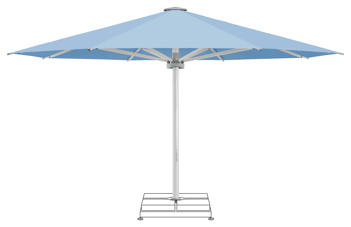 Glatz Parasol PALAZZO Noblesse rond Cat.5 515 Cloud