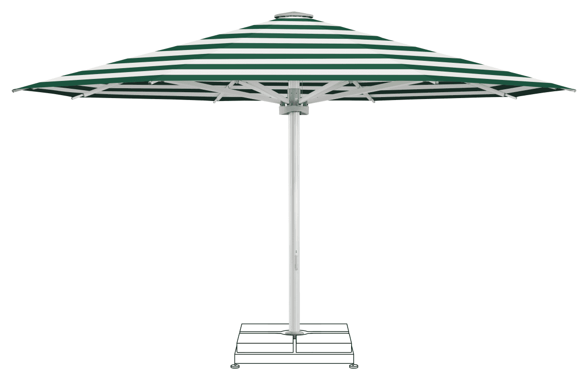 Glatz Parasol PALAZZO Noblesse rond Cat.5 589 Green Stripe