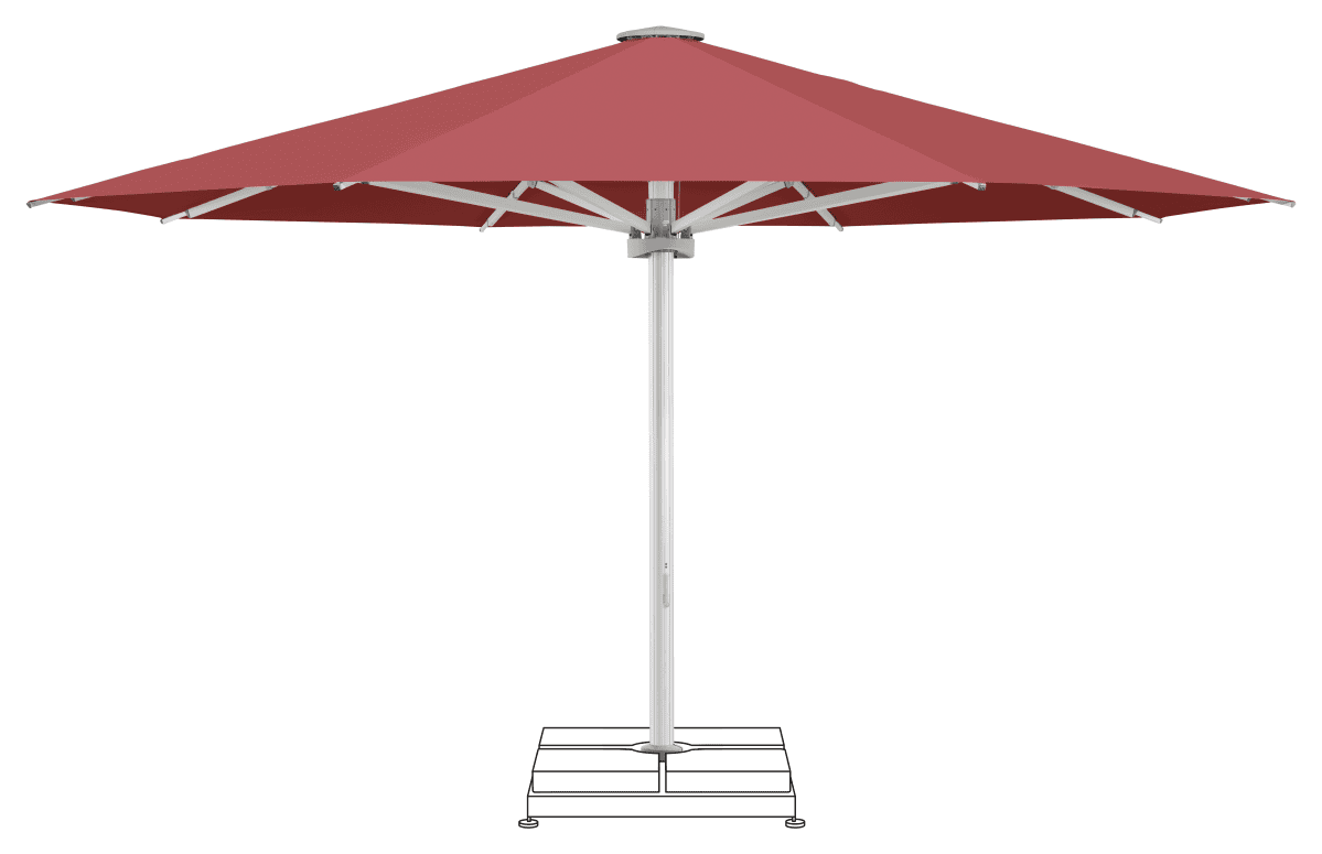 Glatz Parasol PALAZZO Noblesse rond Cat.5 637 Cherry
