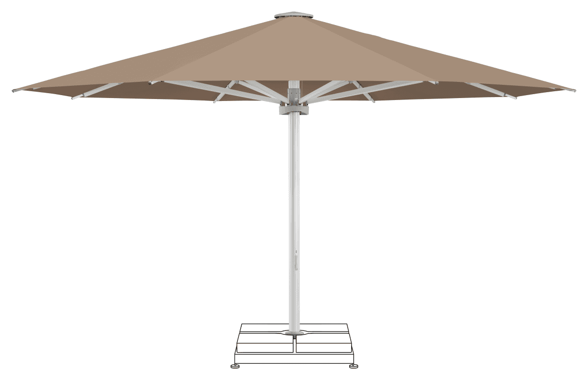 Glatz Parasol PALAZZO Noblesse rond Cat.5 650 Camel