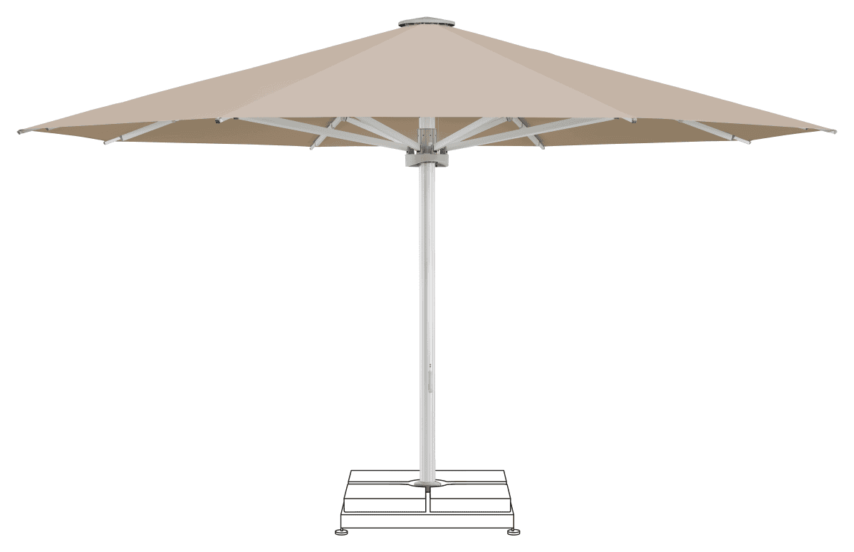 Glatz Parasol PALAZZO Noblesse rond Cat.5 803 Linen