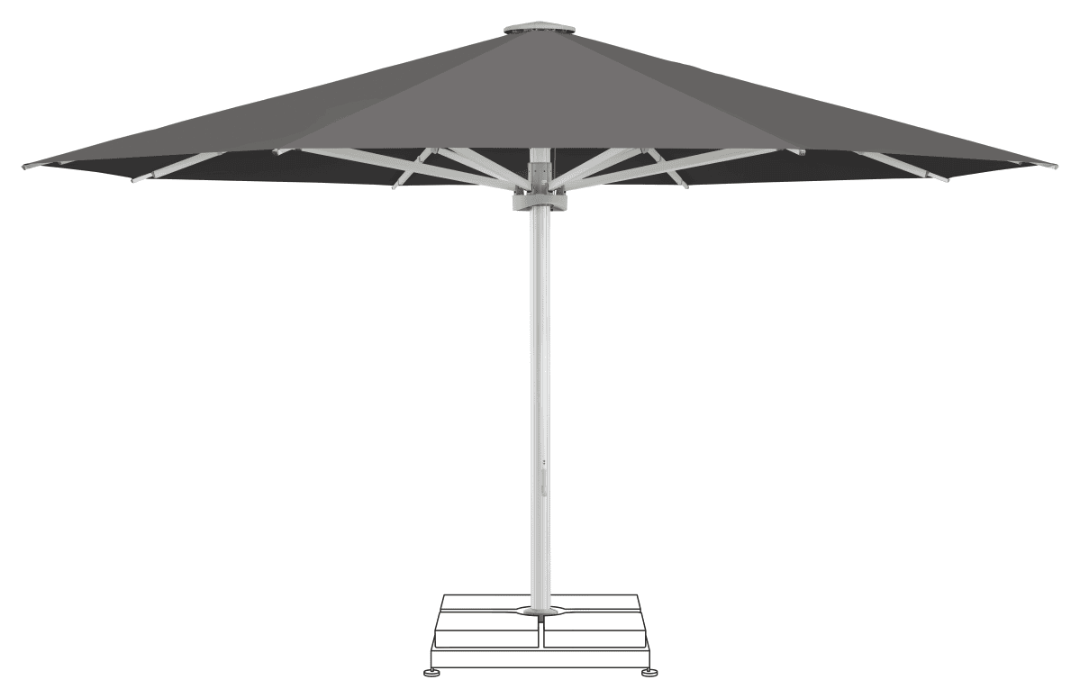 Glatz Parasol PALAZZO Noblesse rond Cat.5 807 Lava
