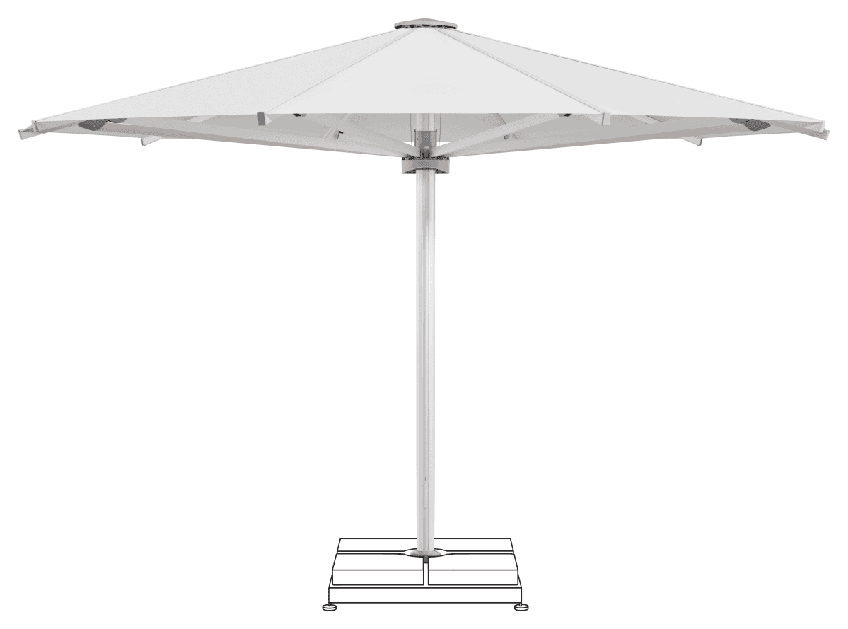 Glatz Parasol PALAZZO Royal rond Cat.5 500 Plaster