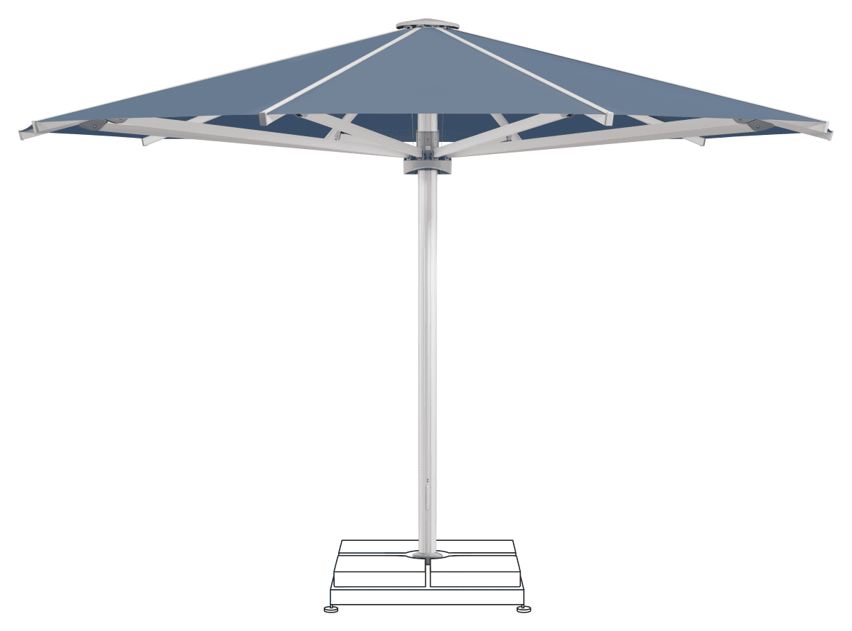 Glatz Parasol PALAZZO Royal rond Cat.5 601 Waterfall