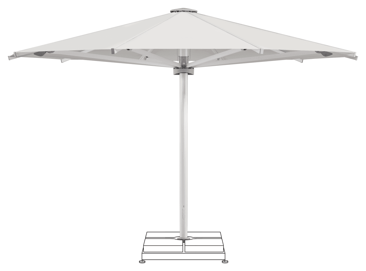 Glatz Parasol PALAZZO Royal rond Cat.5 665 Chrome