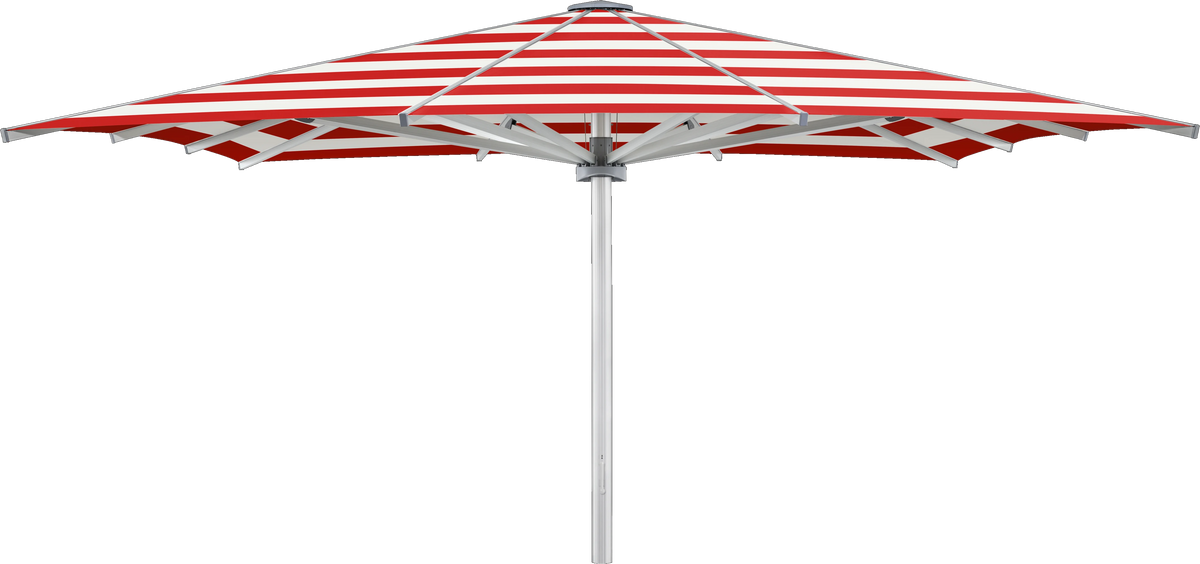 Glatz Parasol PALAZZO Royal carre Cat.5 800 Red Stripe