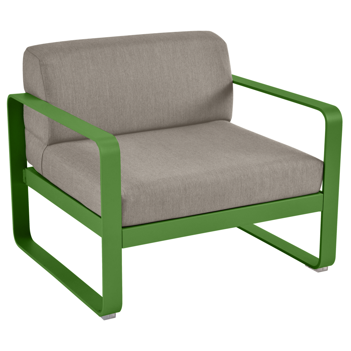 Fermob Bellevie Fauteuil Vert croquant G7 / Taupe grisé B8