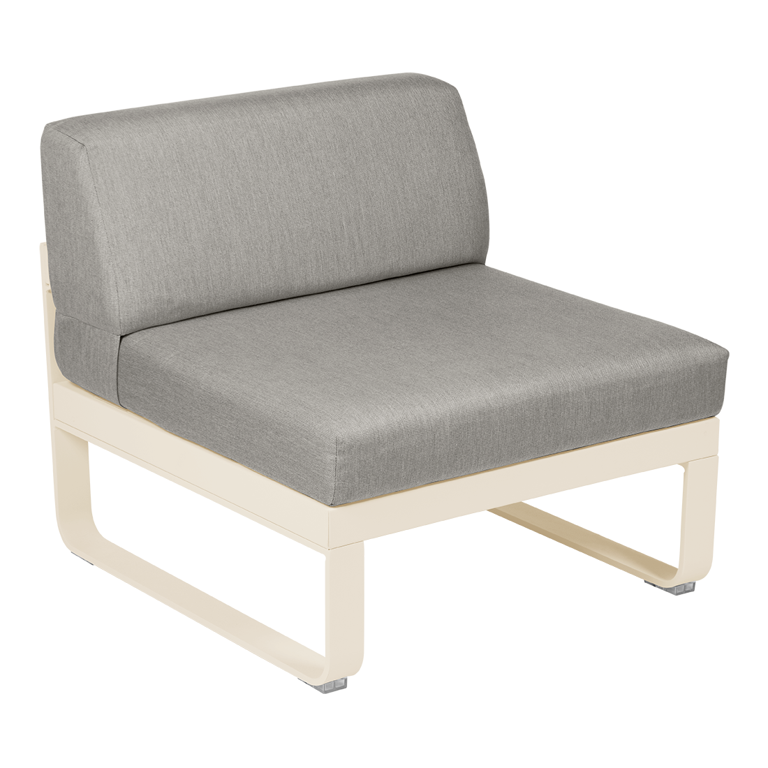 Fermob Bellevie Module central 1 place Beige latte E8 / Taupe grisé B8