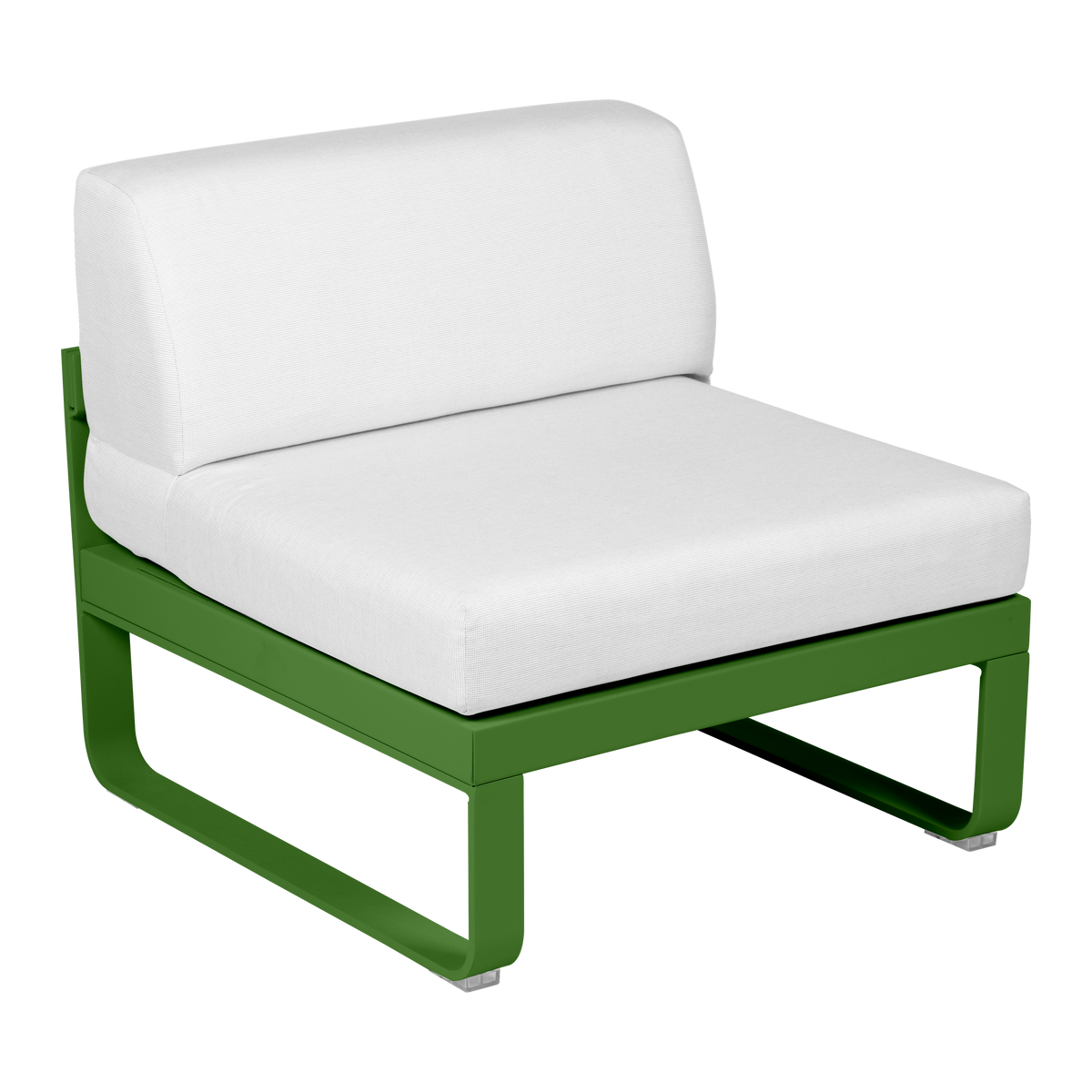 Fermob Bellevie Module central 1 place Vert croquant G7 / Blanc grisé 81