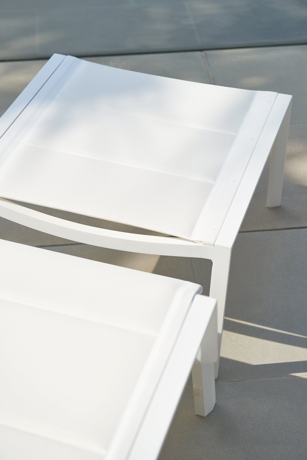 Diphano Selecta Chaise longue avec accoudoirs alu