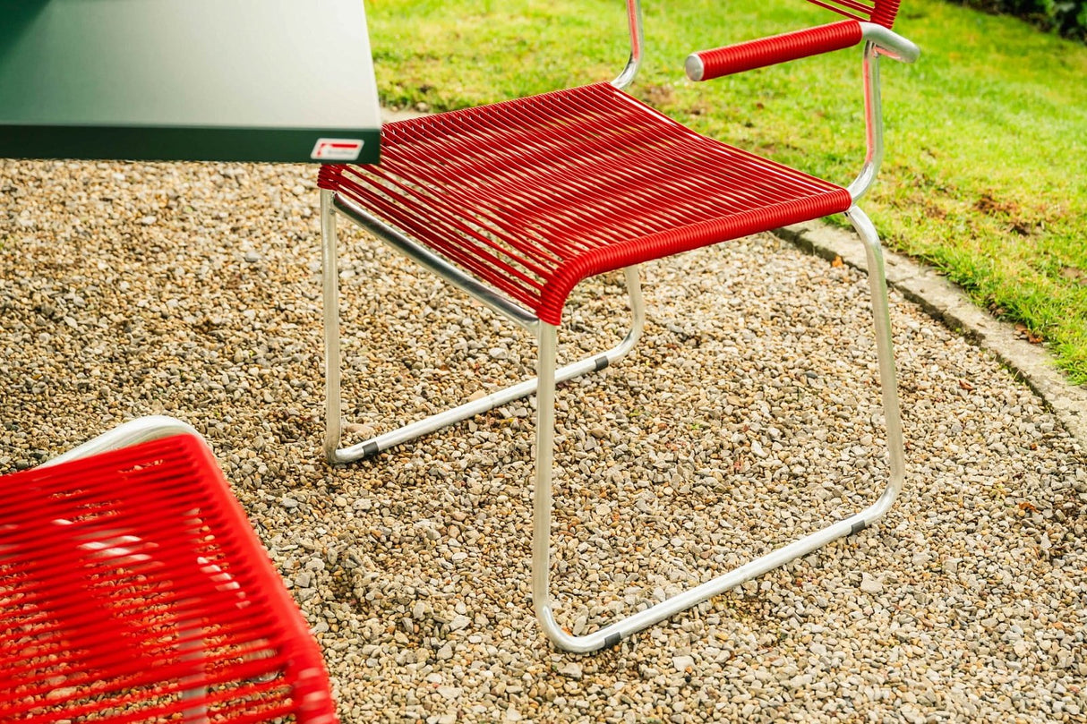 Schaffner Säntis Fauteuil repas Spaghetti pieds en luge