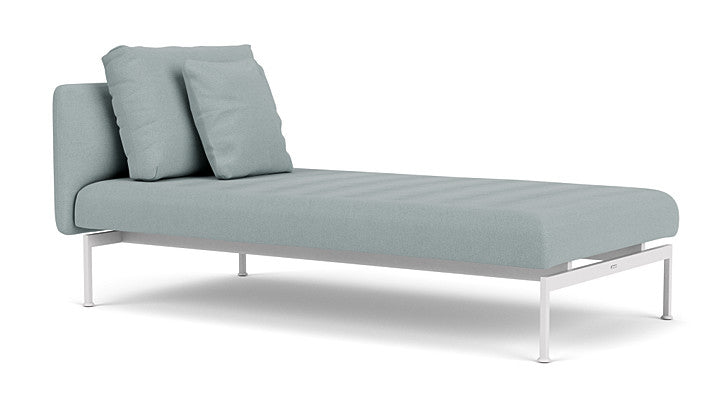Barlow Tyrie Layout Deep Seating Single Lounger – Doppelsitz mit Einzellehne – mit Kissen