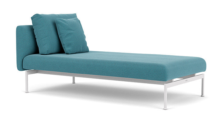 Barlow Tyrie Layout Deep Seating Single Lounger – Doppelsitz mit Einzellehne – mit Kissen