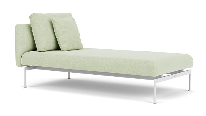 Barlow Tyrie Layout Deep Seating Single Lounger – Doppelsitz mit Einzellehne – mit Kissen