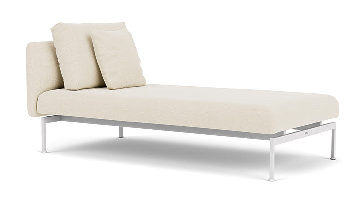 Barlow Tyrie Layout Deep Seating Single Lounger – Doppelsitz mit Einzellehne – mit Kissen