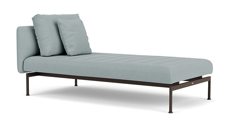 Barlow Tyrie Layout Deep Seating Single Lounger – Doppelsitz mit Einzellehne – mit Kissen