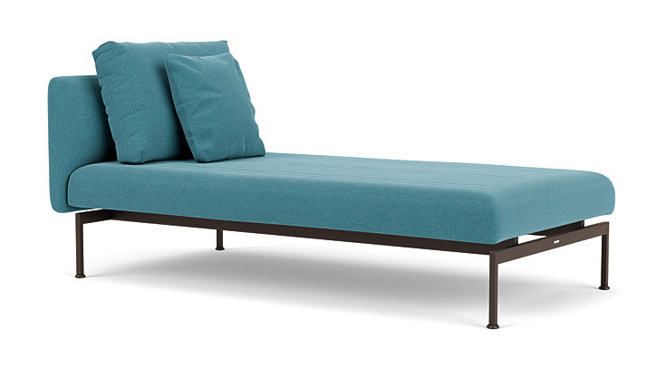 Barlow Tyrie Layout Deep Seating Single Lounger – Doppelsitz mit Einzellehne – mit Kissen