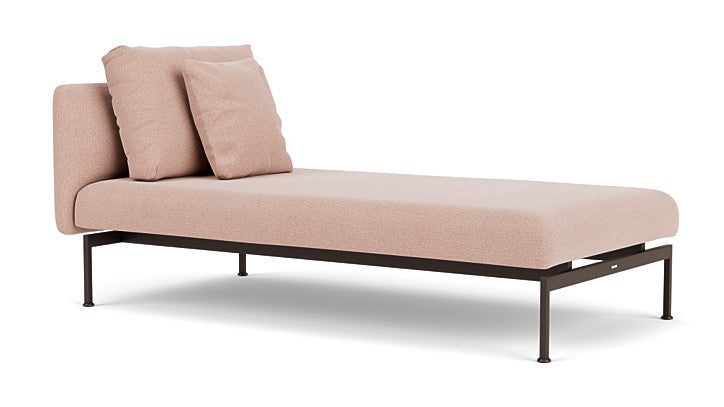 Barlow Tyrie Layout Deep Seating Single Lounger – Doppelsitz mit Einzellehne – mit Kissen