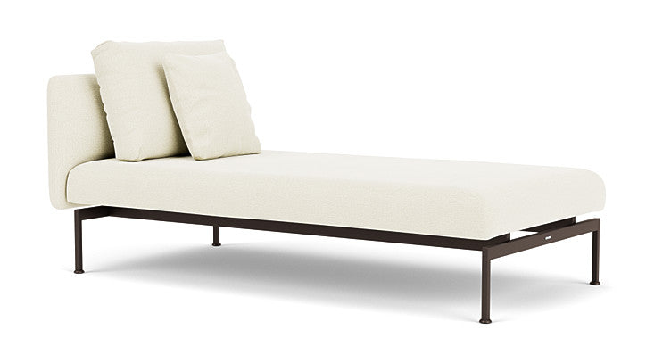 Barlow Tyrie Layout Deep Seating Single Lounger – Doppelsitz mit Einzellehne – mit Kissen