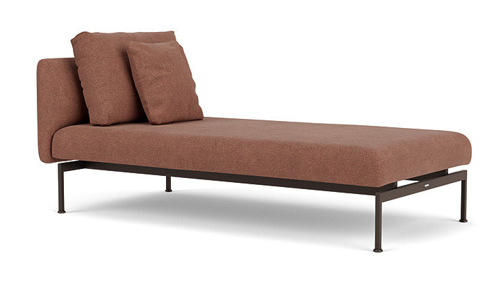 Barlow Tyrie Layout Deep Seating Single Lounger – Doppelsitz mit Einzellehne – mit Kissen