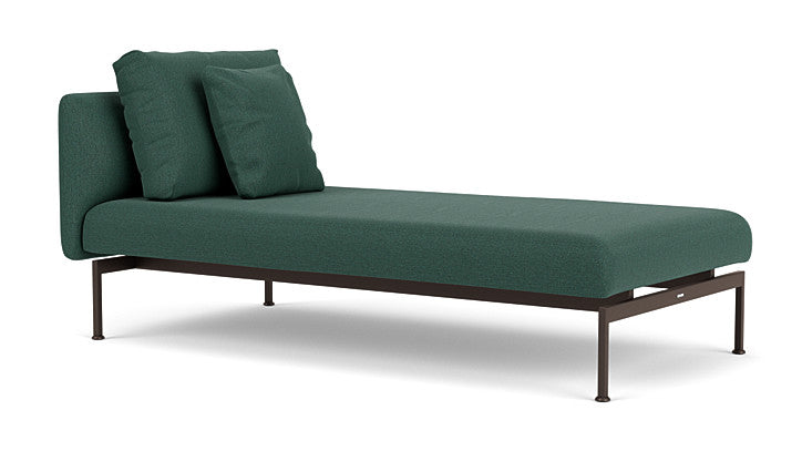 Barlow Tyrie Layout Deep Seating Single Lounger – Doppelsitz mit Einzellehne – mit Kissen