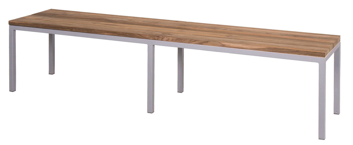 Zebra Naxos Bank ohne Rückenlehne, 190 cm, Längslatten