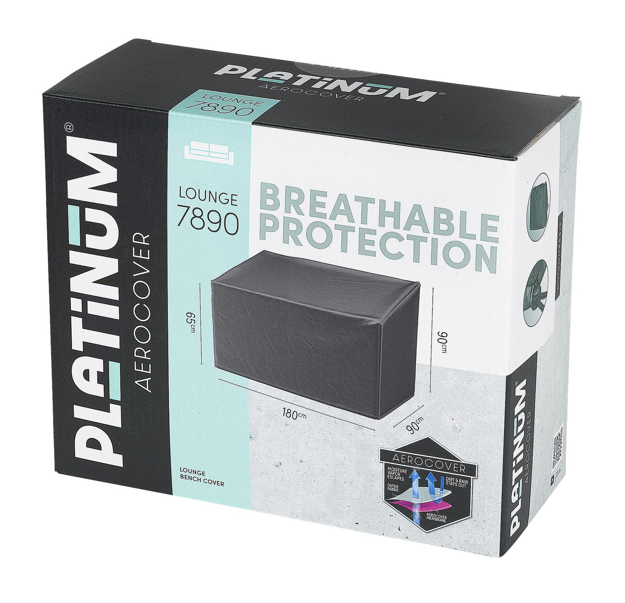 Aerocover Housse de protection pour Banc 180x90cm H:65/90cm