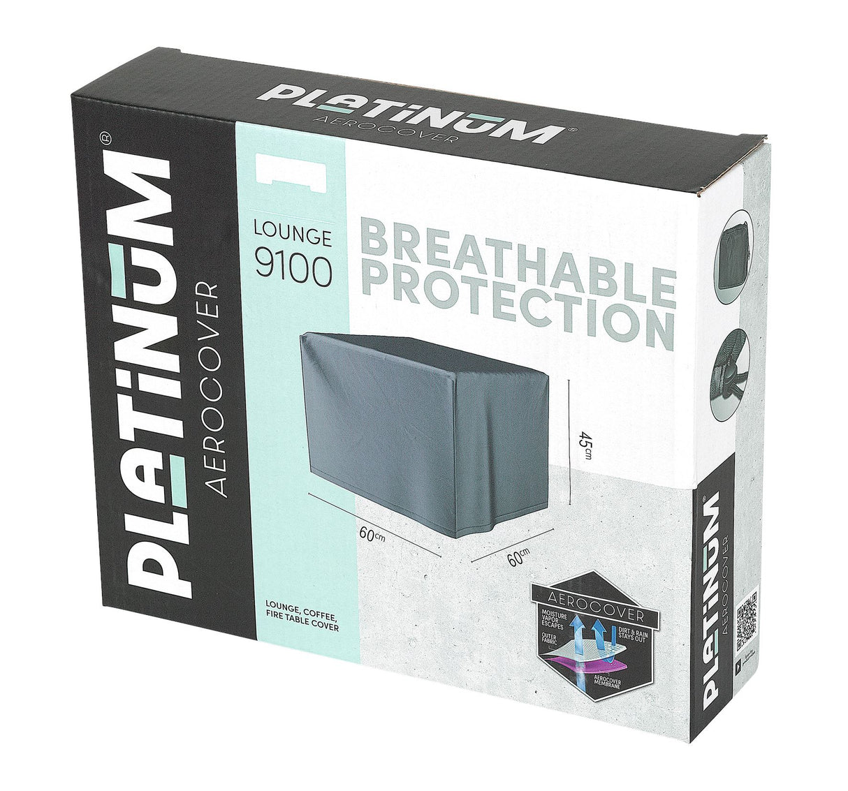 Aerocover Housse de protection pour tables basses 60x60cm H:45cm